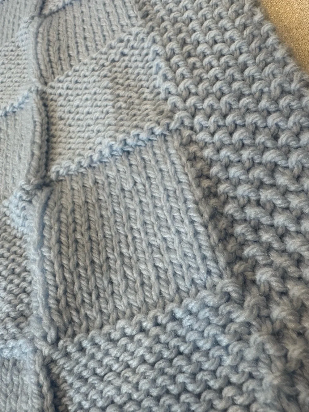 Homemade hand knit